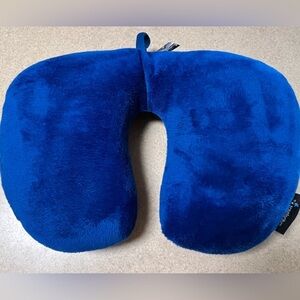 Velocity Plush Royal Blue Travel Pillow